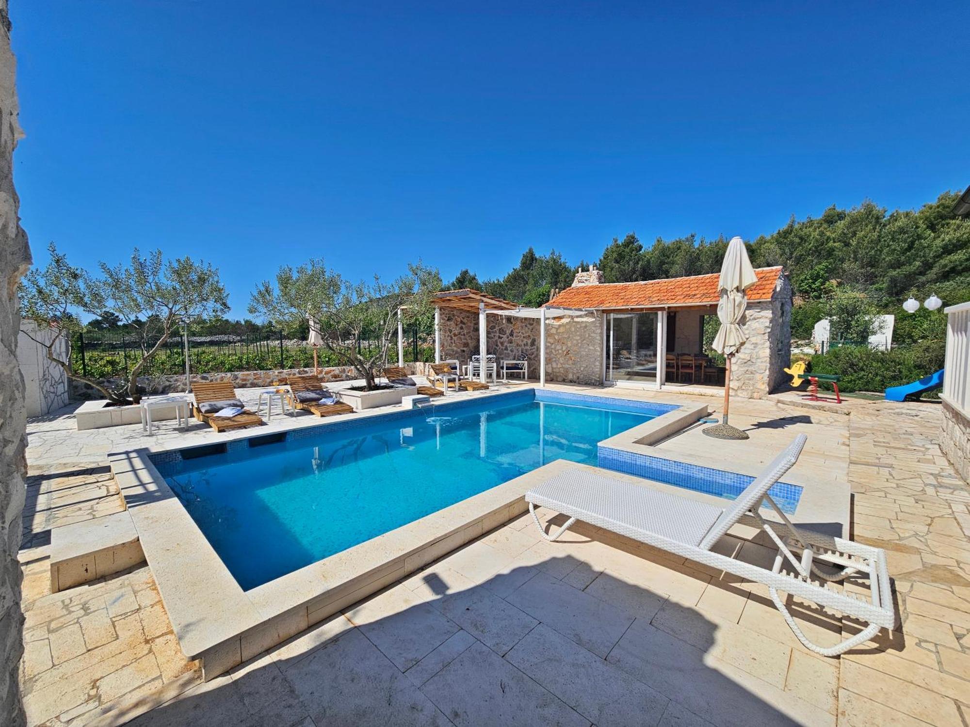 Flamingo - House With Private Pool Vila Gornji Seget Exterior foto