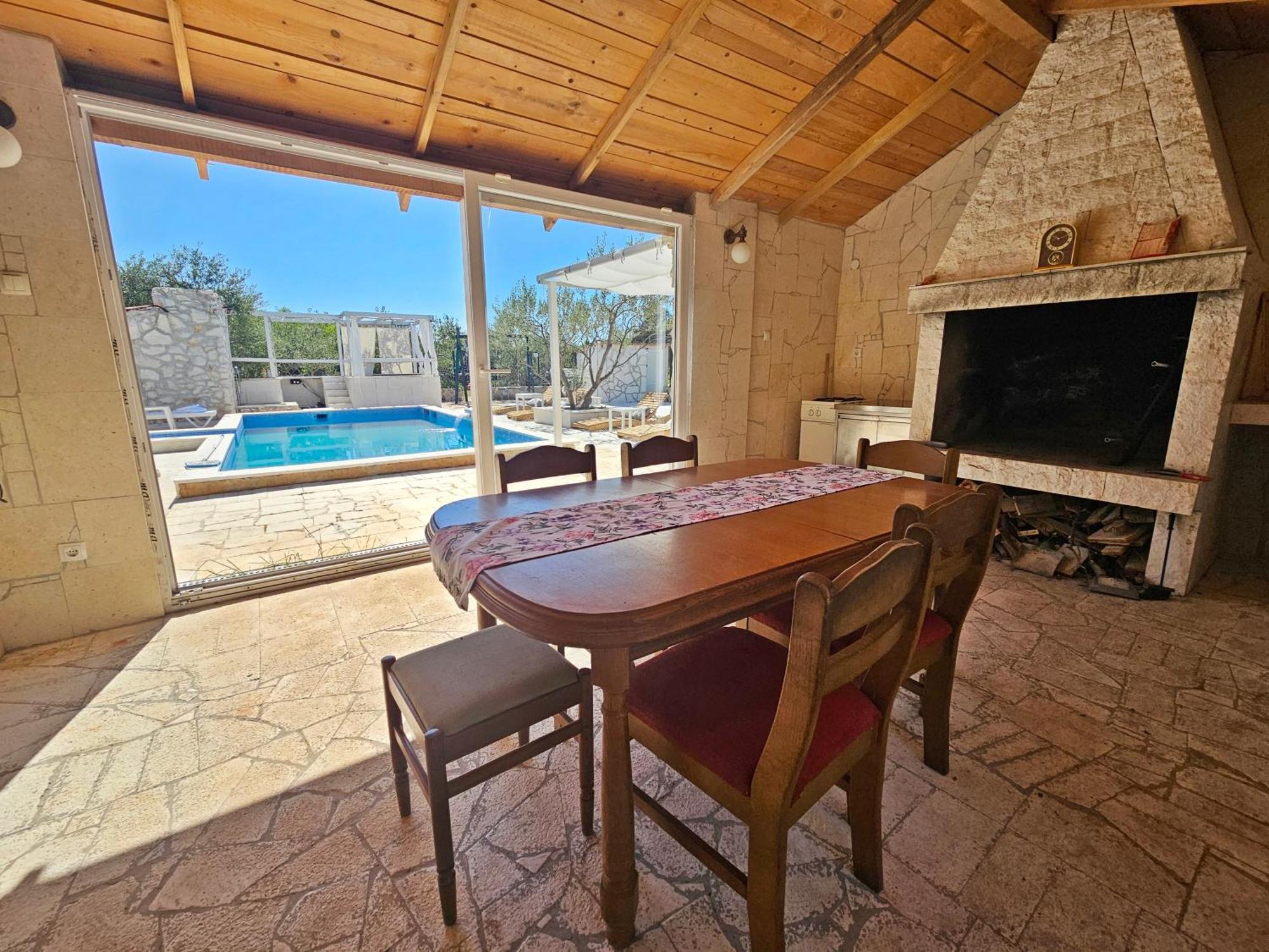 Flamingo - House With Private Pool Vila Gornji Seget Exterior foto