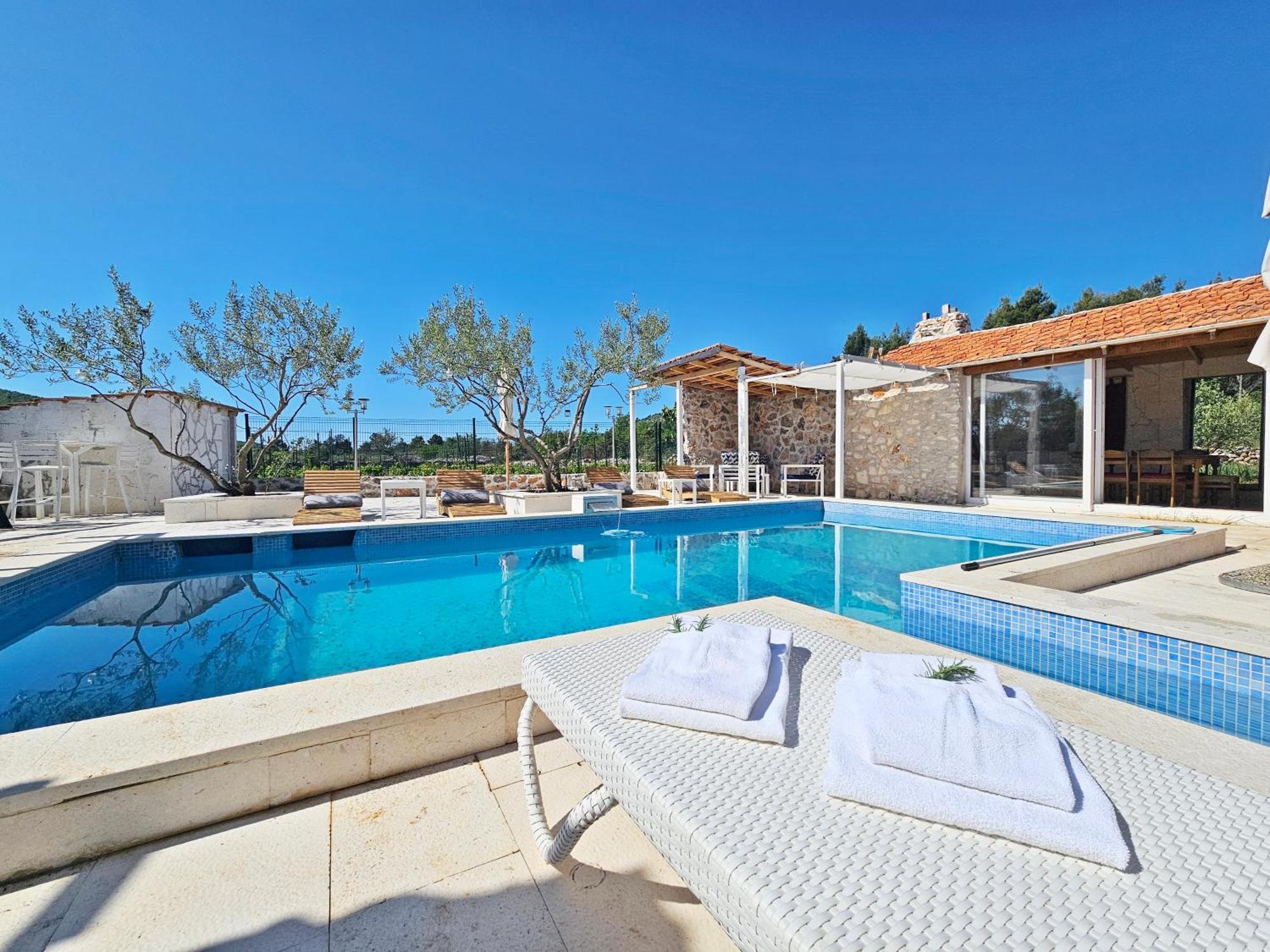 Flamingo - House With Private Pool Vila Gornji Seget Exterior foto