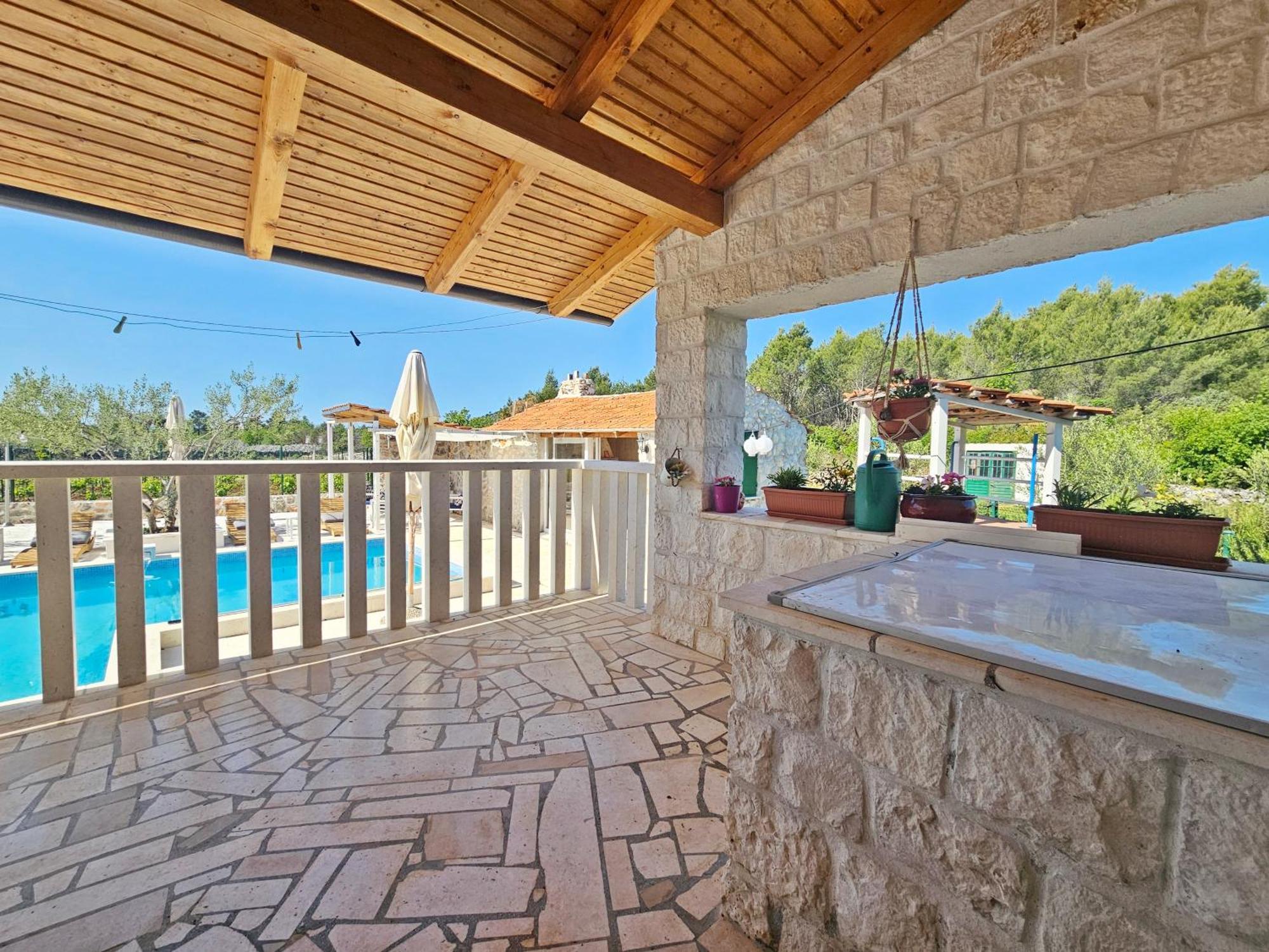 Flamingo - House With Private Pool Vila Gornji Seget Exterior foto